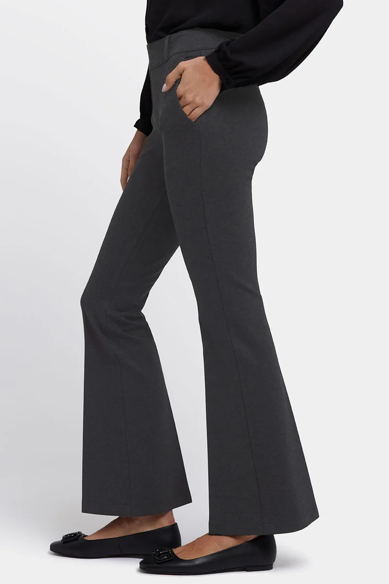 Flare Pull-On Sculpt-Her™ Hose | Charcoal Heather