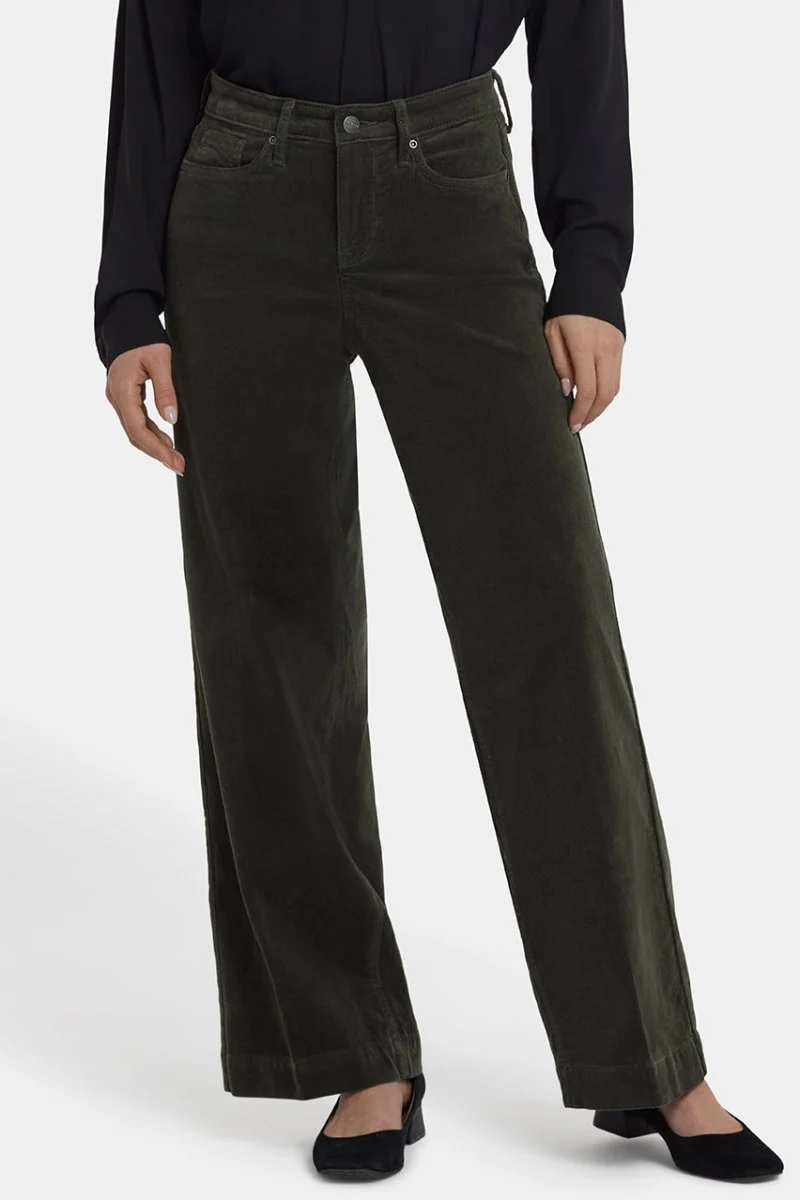 Teresa Wide Leg Corduroy Hose | Vine Leaf