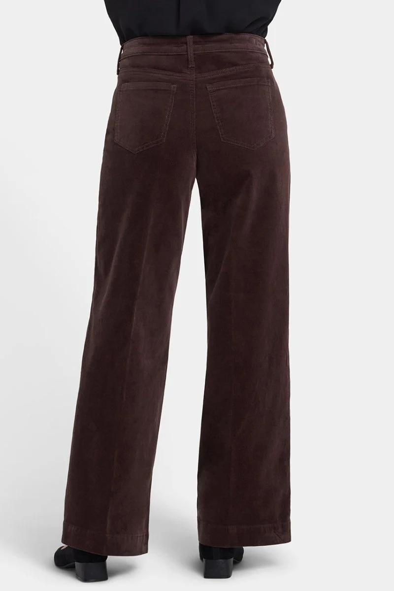 Teresa Wide Leg Corduroy Hose | Bitter Chocolate