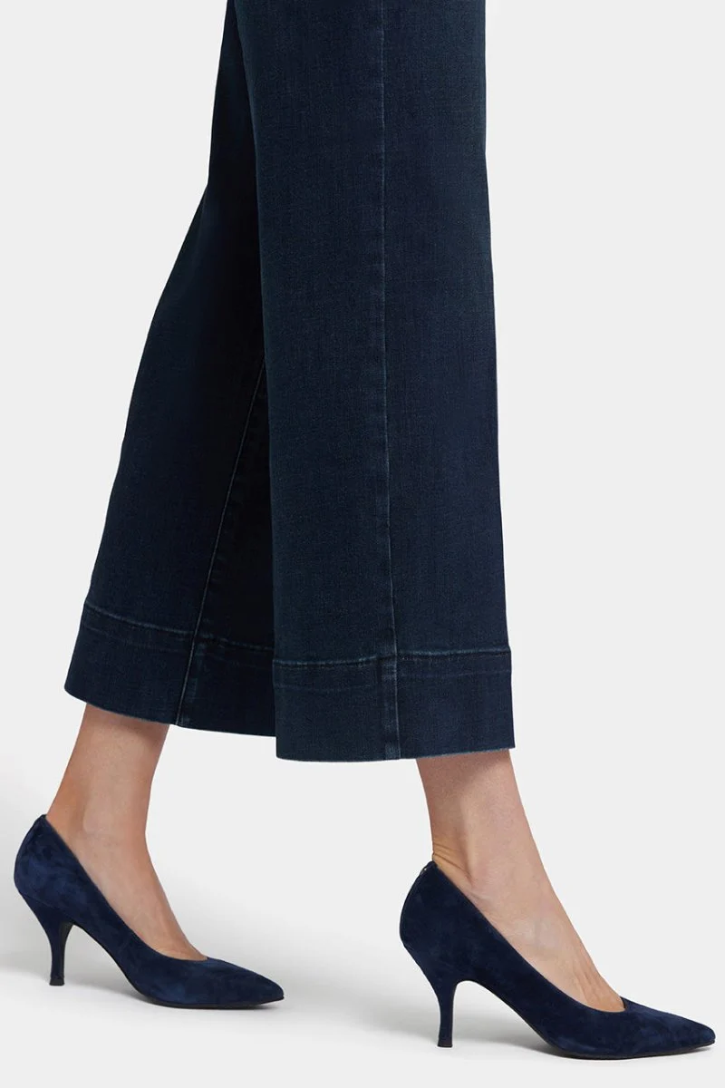 Teresa Wide Leg Ankle Jeans | Obsidian Blue