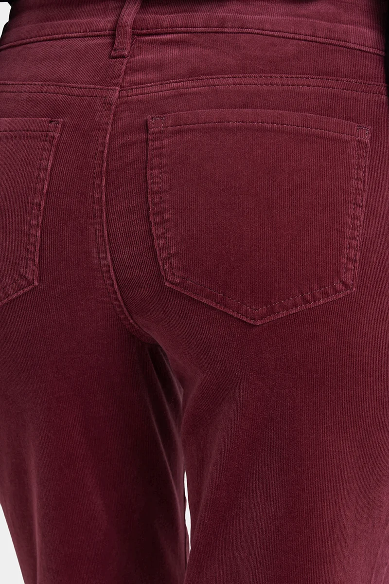 Marilyn Straight Corduroy Pants | Sienna Red