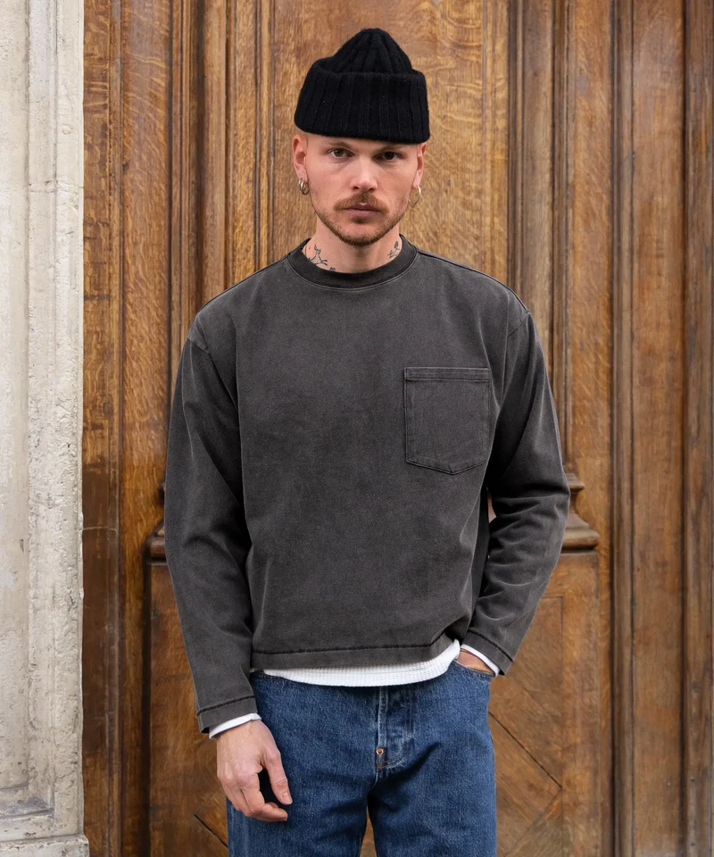 THE BEST LONG-SLEEVE POCKET TEE
