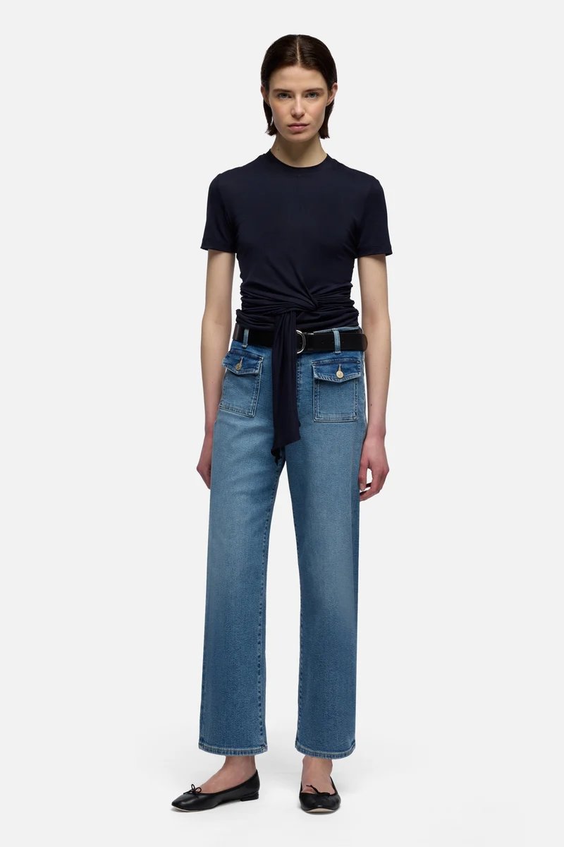 STOVEPIPE STRAIGHT ANKLE in Luxe Vintage Aquashade