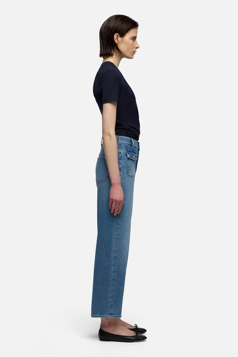 STOVEPIPE STRAIGHT ANKLE in Luxe Vintage Aquashade