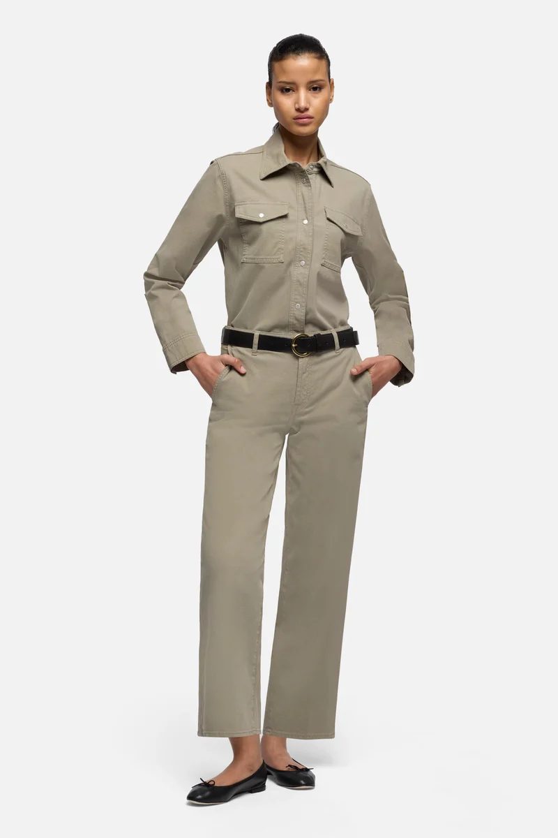 STOVEPIPE STRAIGHT ANKLE in Comfort Military