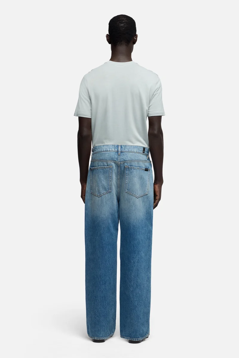 WIDE LEG in Denim Mount