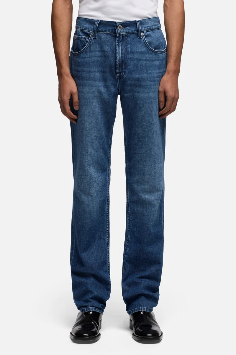 THE STRAIGHT in Silk Denim Cosmos