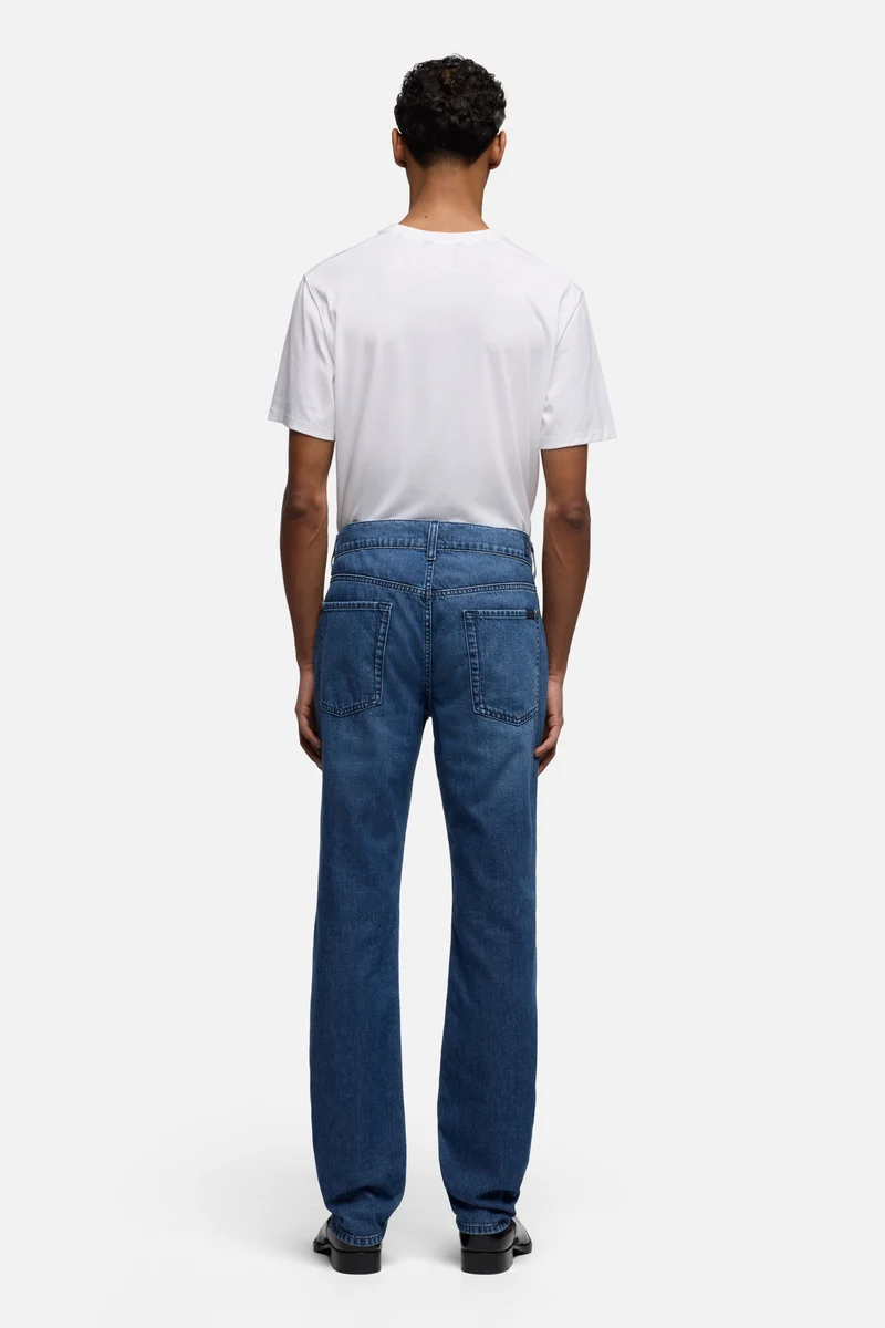 THE STRAIGHT in Silk Denim Cosmos