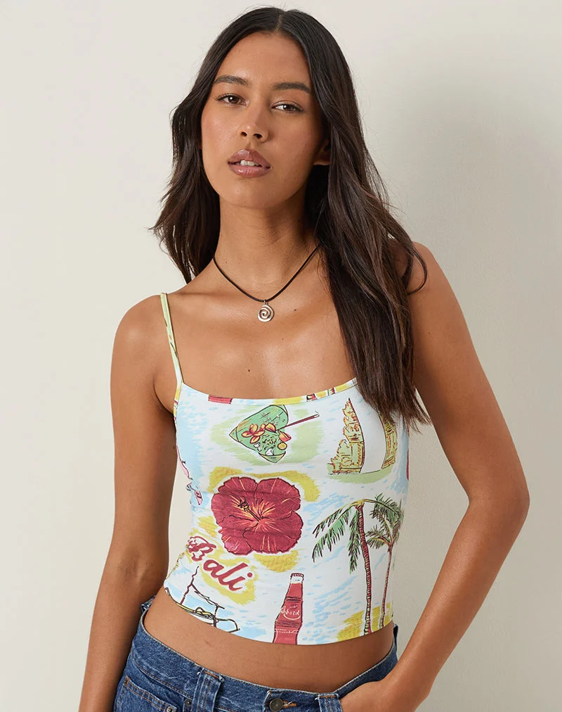 Solay Cami-Top in Bali Blau