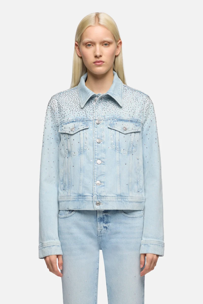 ADI TRUCKER JACKET in MANKIND Luminous Blue