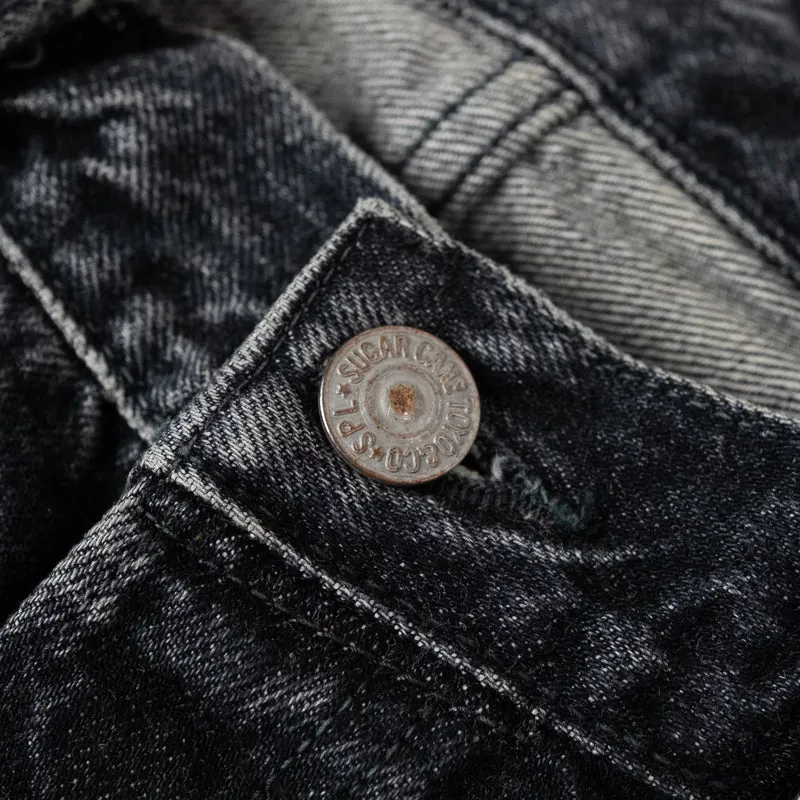 14,25 oz. Black Denim 1947 Hard Wash