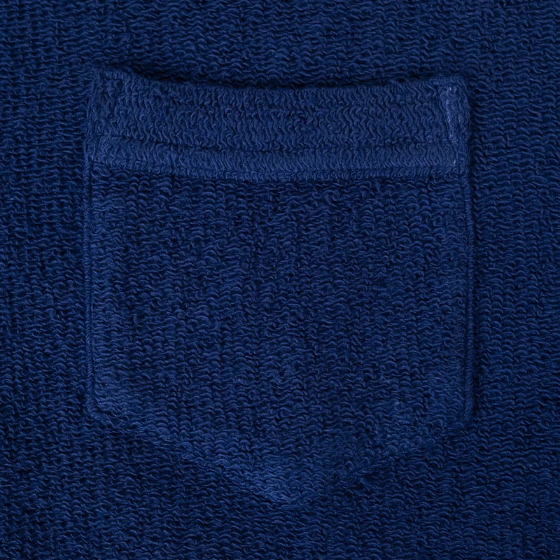 Cotton Pile Skipper Shirt Navy