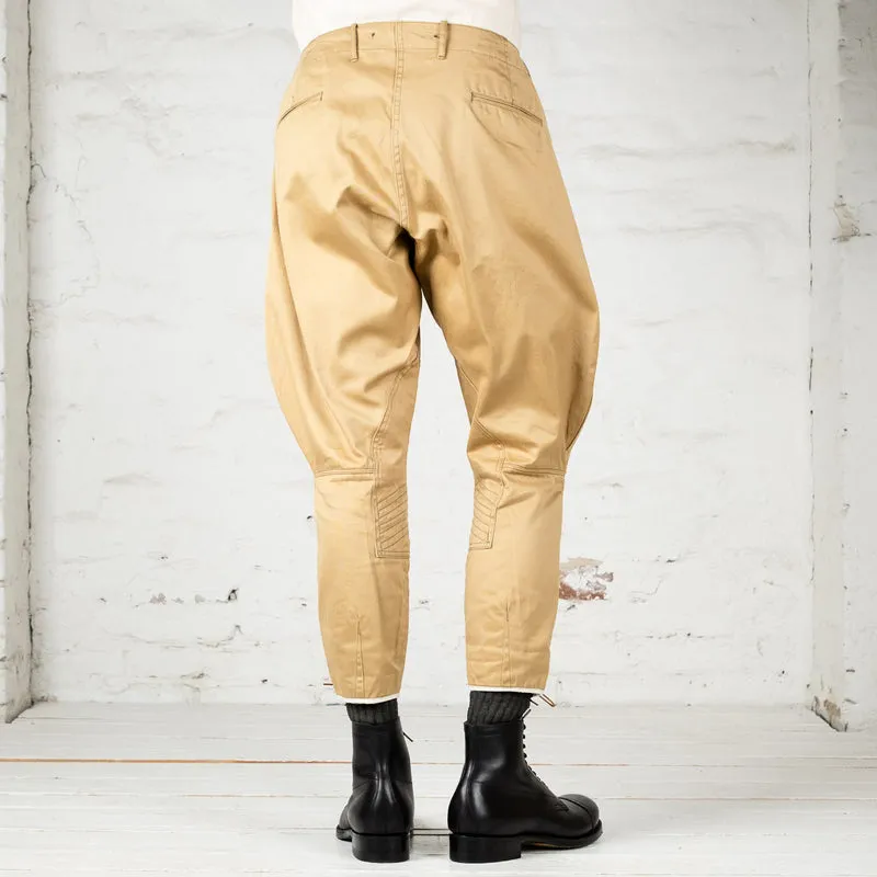 Khaki Chino Breeches Beige