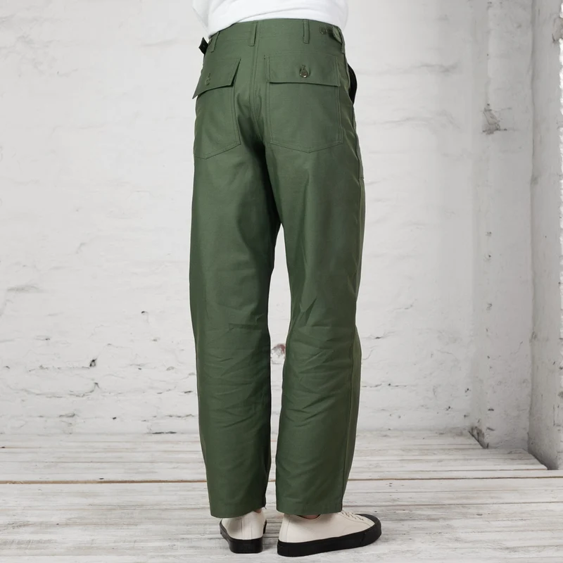 Trousers, Men's Cotton Sateen Oliv