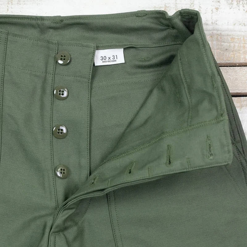 Trousers, Men's Cotton Sateen Oliv
