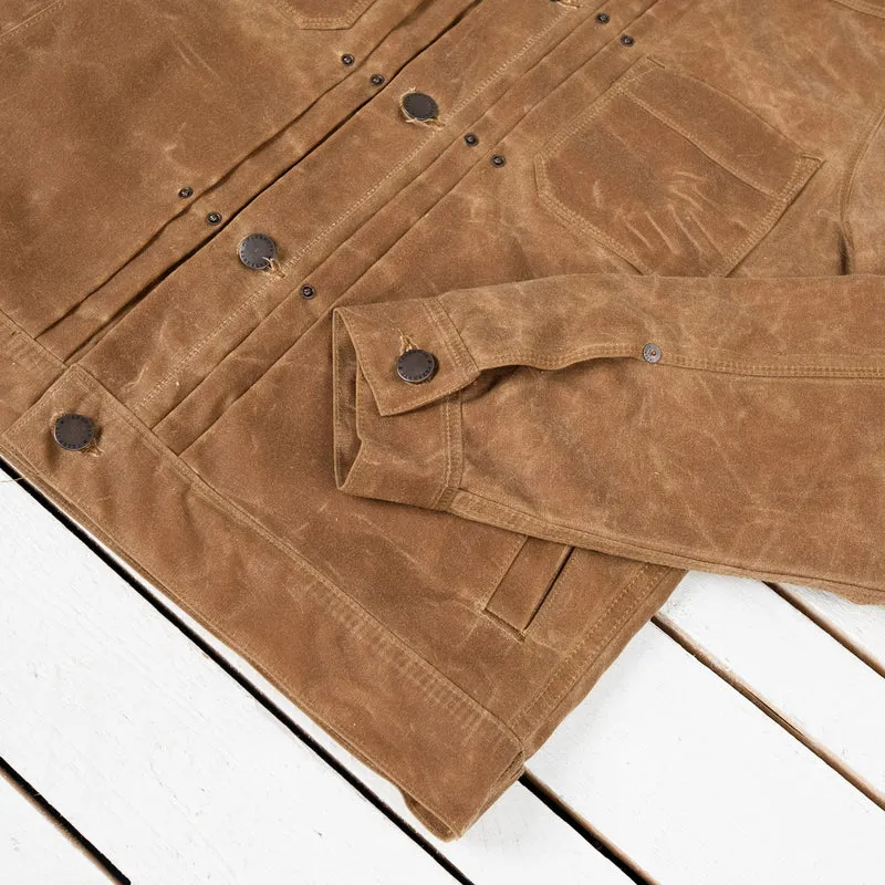 Riders Jacket Waxed Canvas Rust