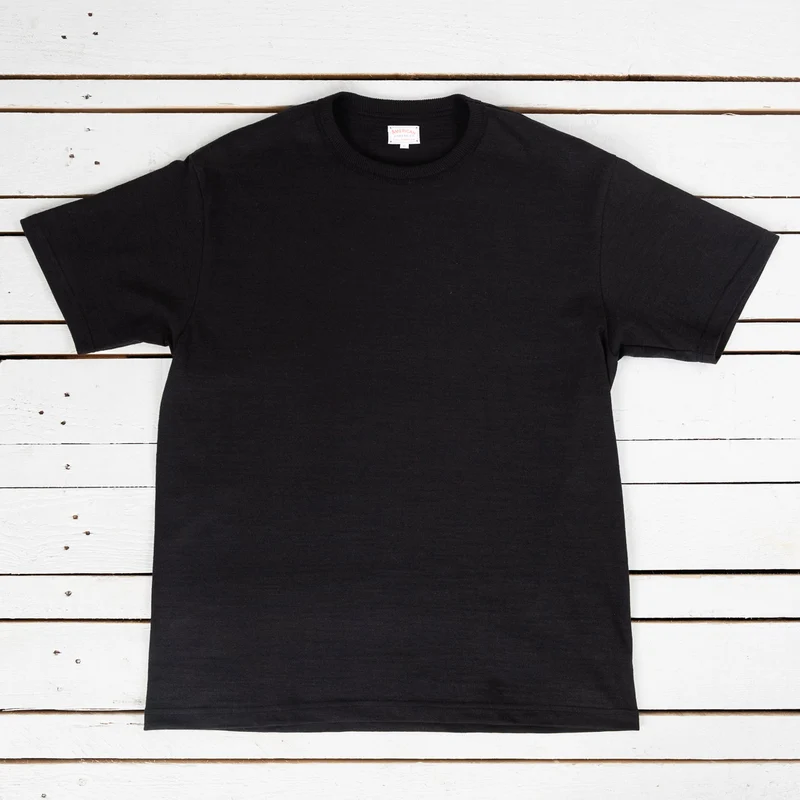 Athletic T-Shirt Loopwheel Schwarz