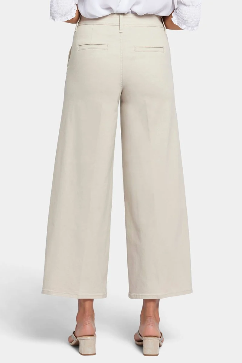Mona Weite Bein Knöchel Jeans mit hoher Taille | Feather