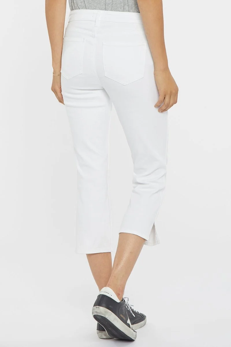 Chloe Capri Jeans mit Seitenschlitzen | Optic White