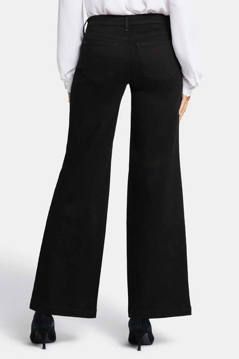 Teresa Wide Leg Jeans Schwarz Premium Denim (Tall) | Black