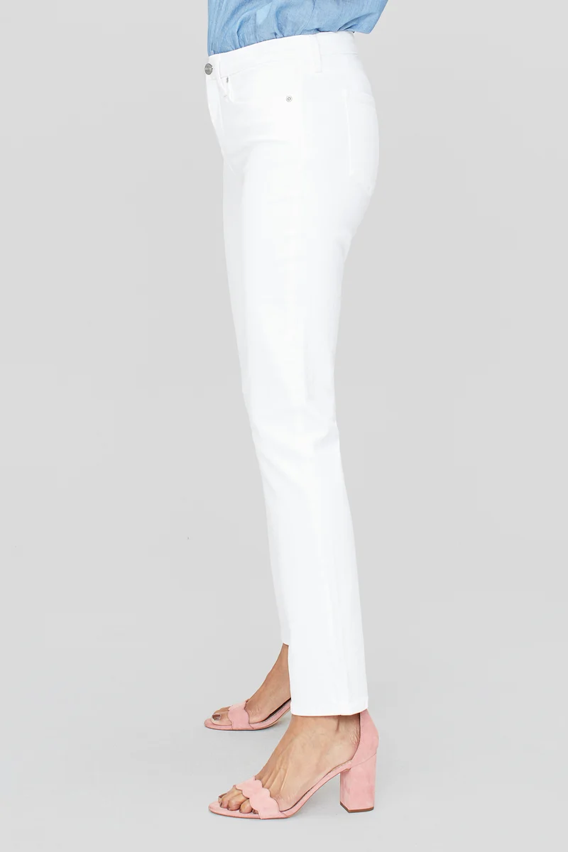 Sheri Slim Jeans Weiß Farbiger Denim | Optic White