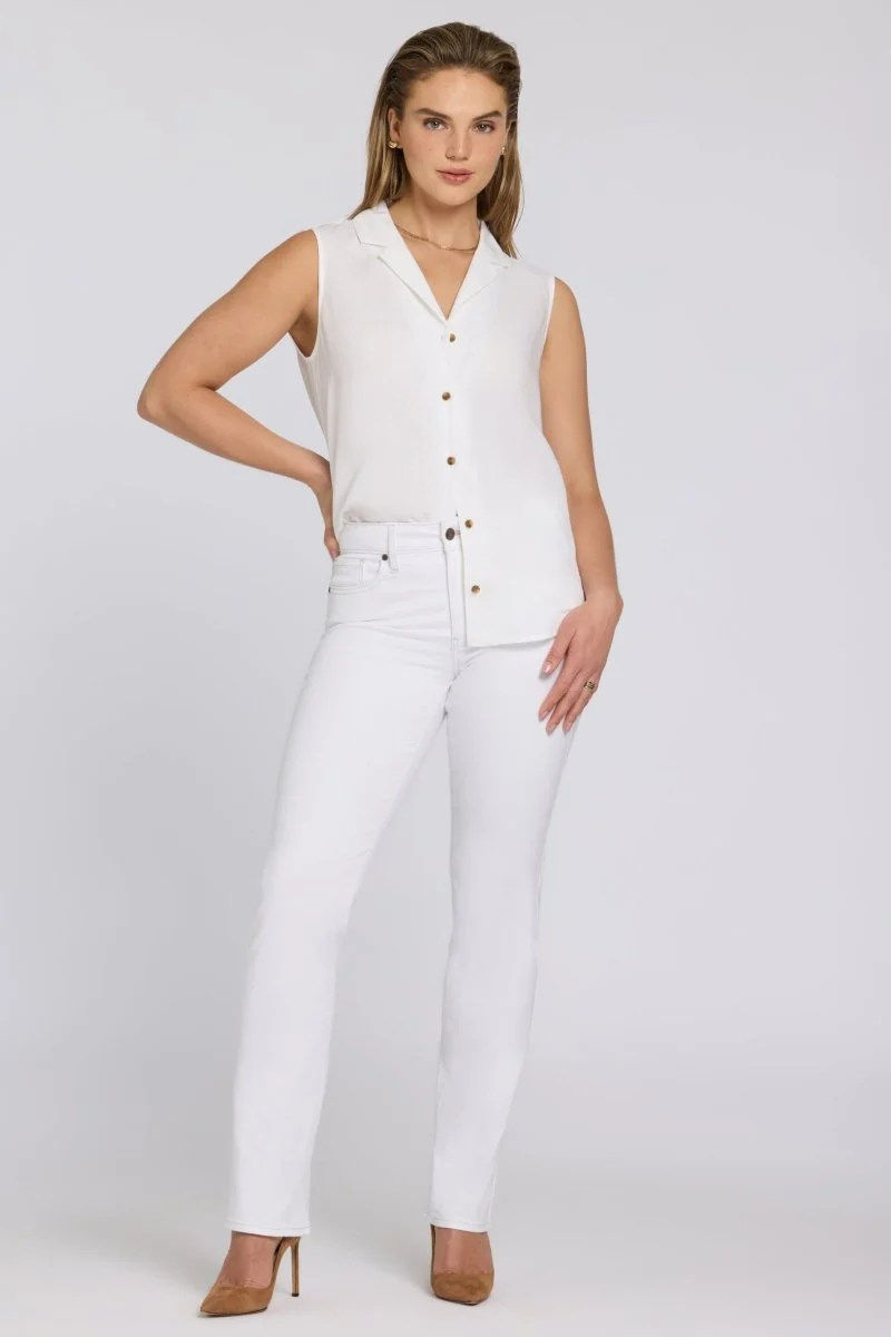 Marilyn Straight Jeans | Optic White