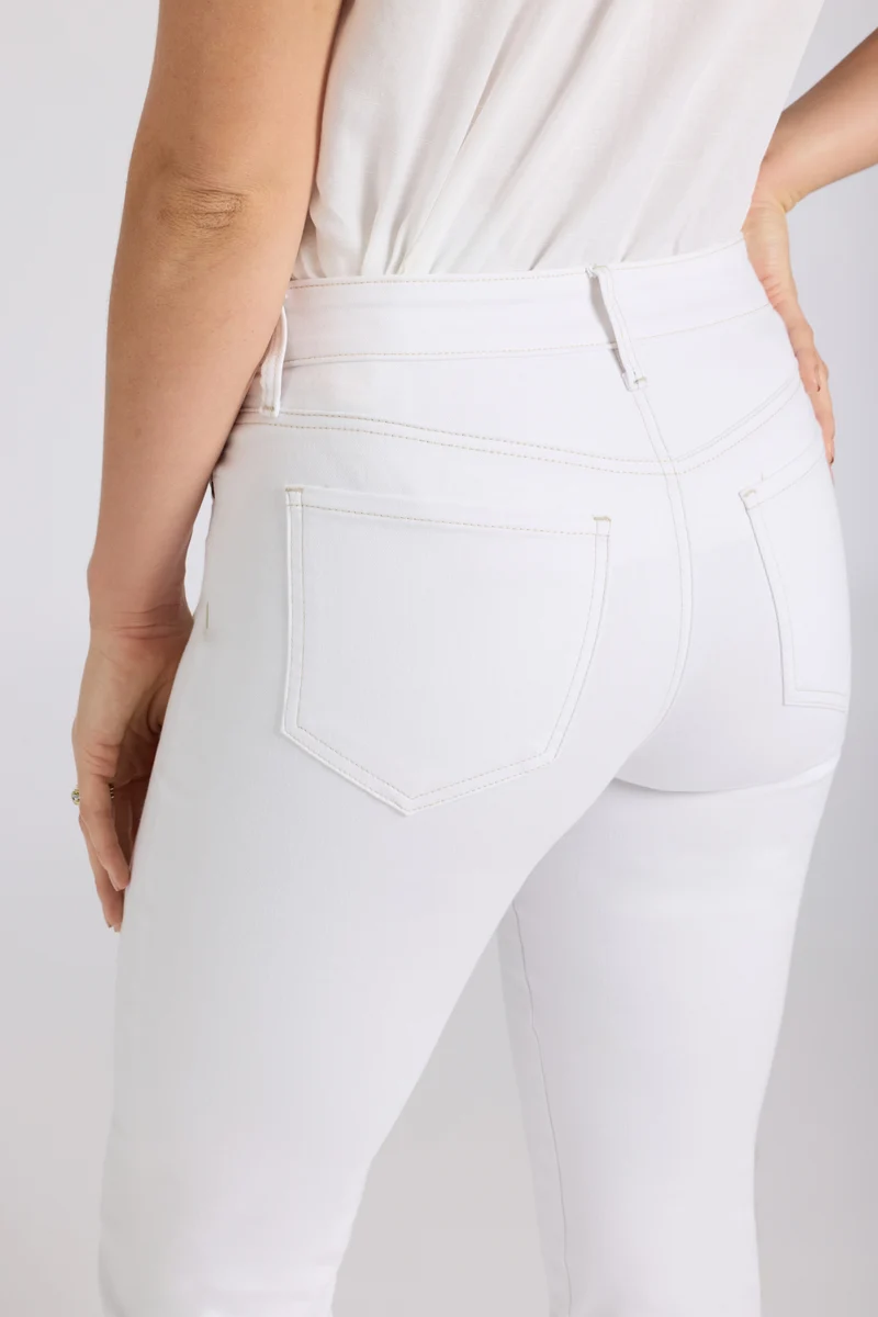 Marilyn Straight Jeans | Optic White
