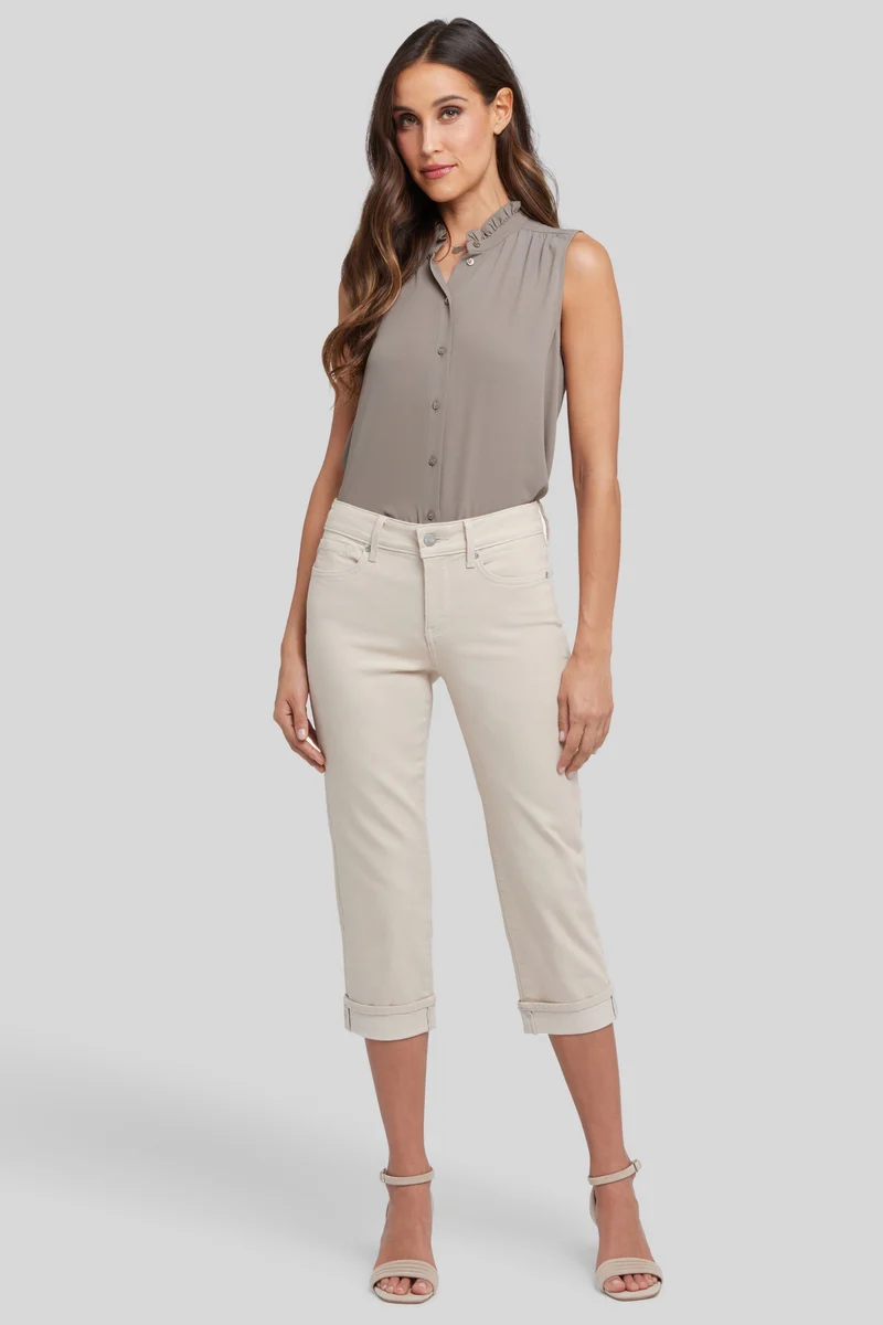 Marilyn Straight Crop Jeans In Cool Embrace® Denim | Feather