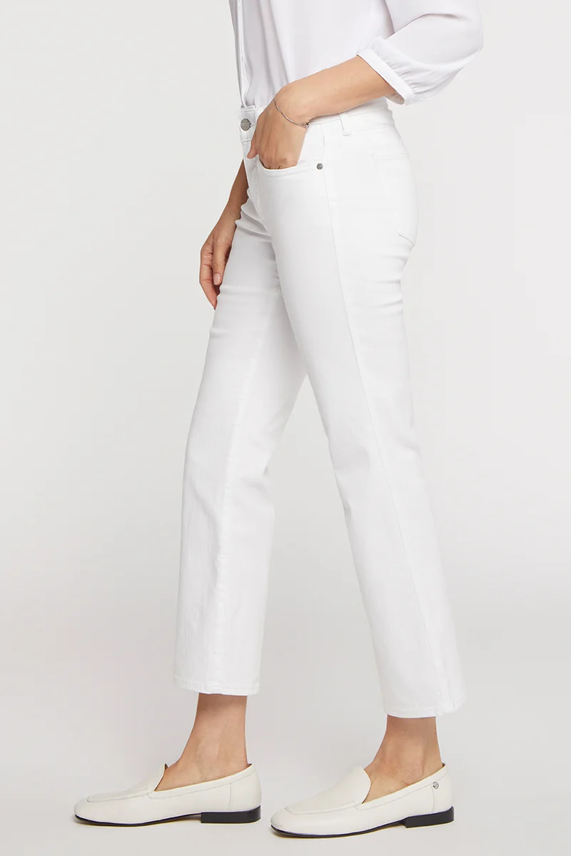 Marilyn Straight Ankle Jeans | Optic White