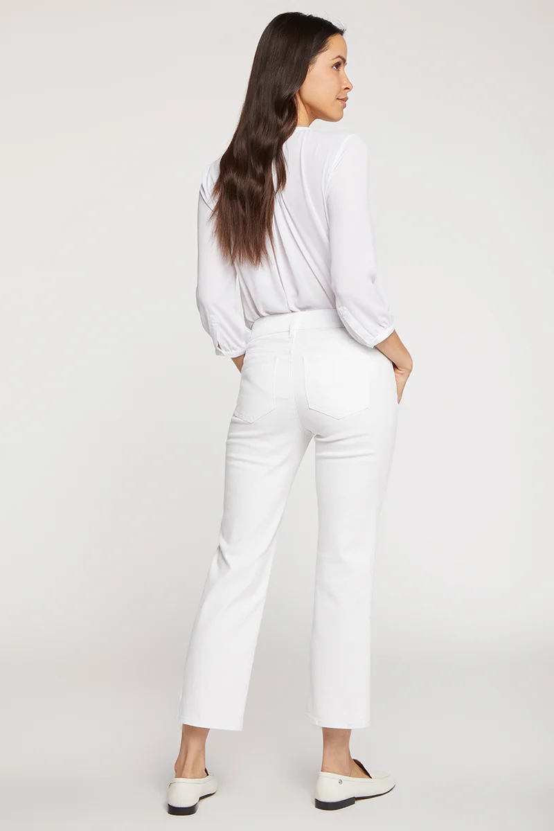 Marilyn Straight Ankle Jeans | Optic White