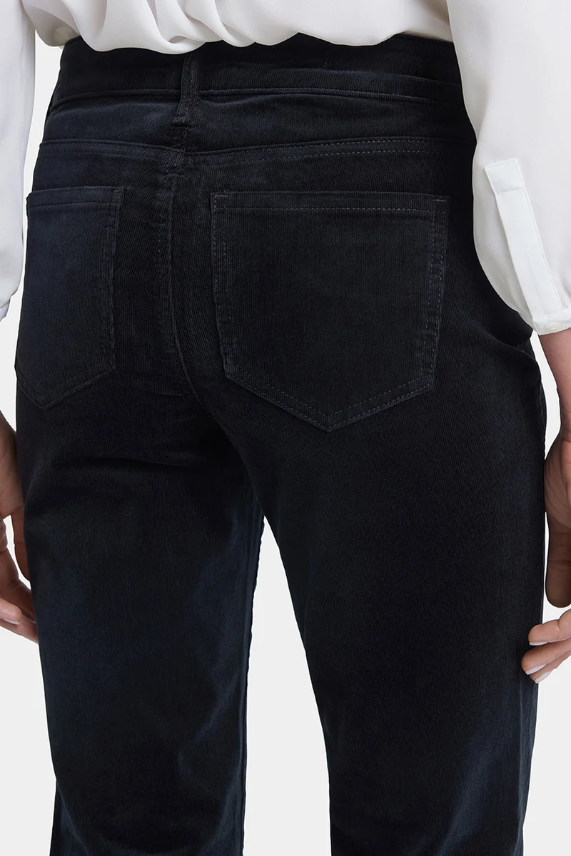 Marilyn Straight Corduroy Pants | Black