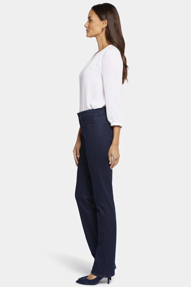 Marilyn Straight Jeans Dunkelblauem Premium Denim | Rinse