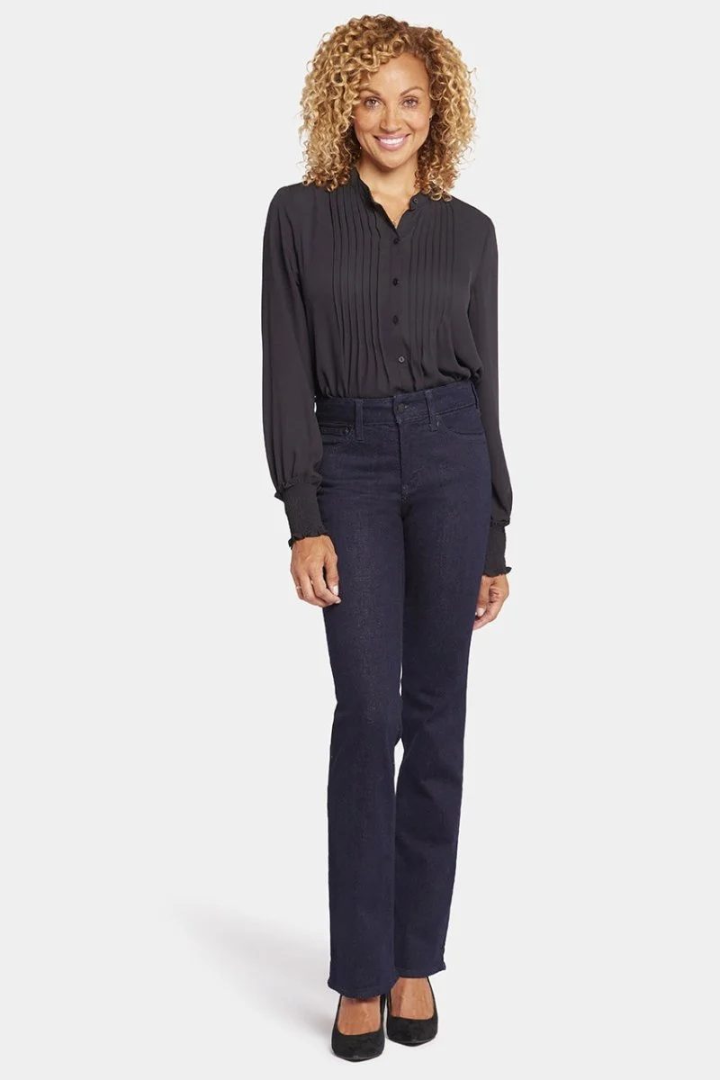 Barbara Bootcut Jeans Dunkelblau Premium Denim | Rinse