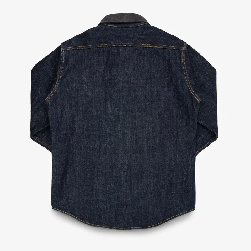 IHSH-427-IND 16 oz. Selvedge Denim CPO Shirt Indigo
