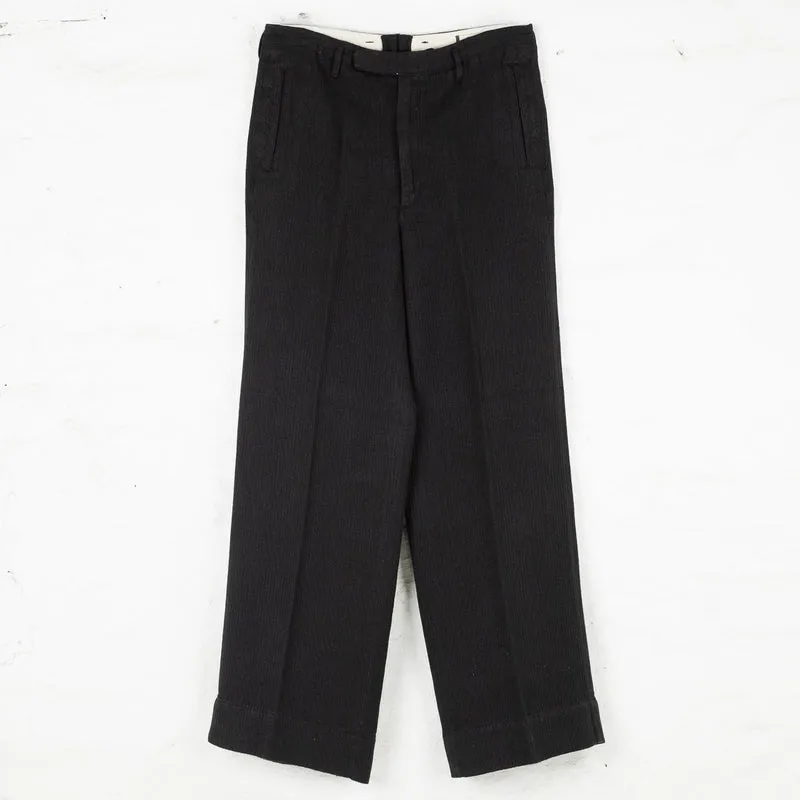 Loft Trousers Linen Wool Schwarz