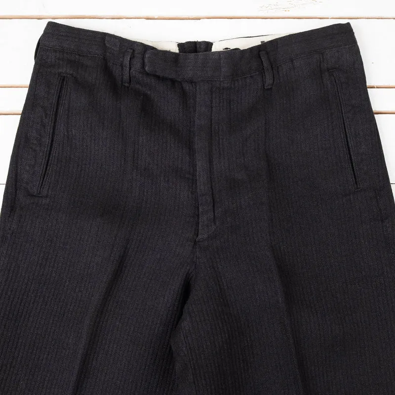 Loft Trousers Linen Wool Schwarz