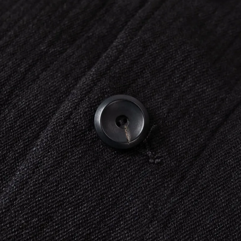 Continental Sack Jacket Linen Wool Schwarz