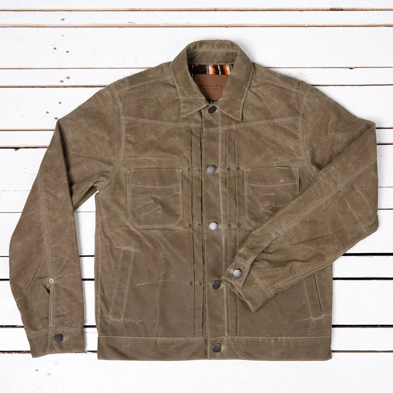 Riders Jacket Waxed Tobacco Brown
