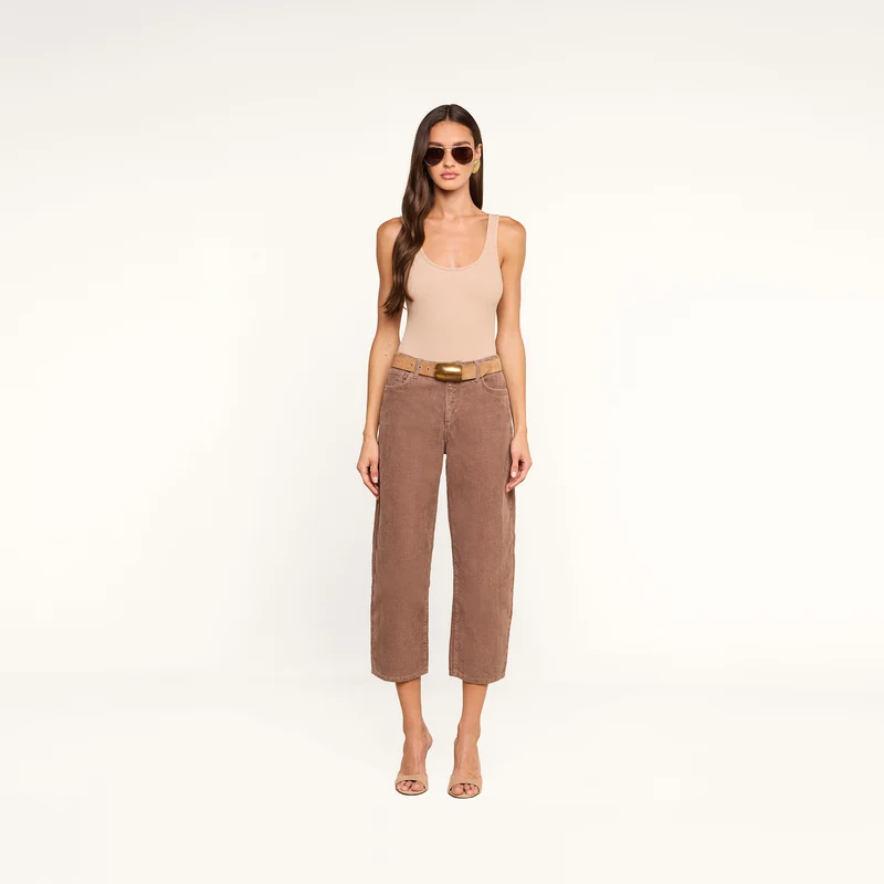 Mallis Corduroy Bow-Leg Pant