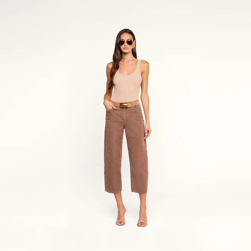 Mallis Corduroy Bow-Leg Pant