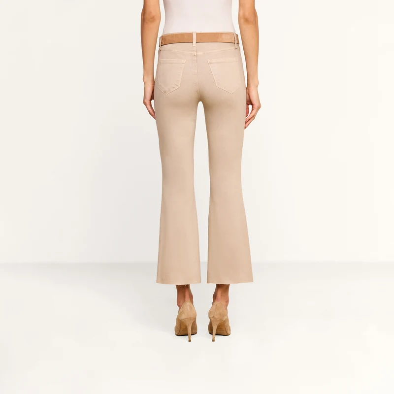 Kendra Coated Cropped Flare Jean