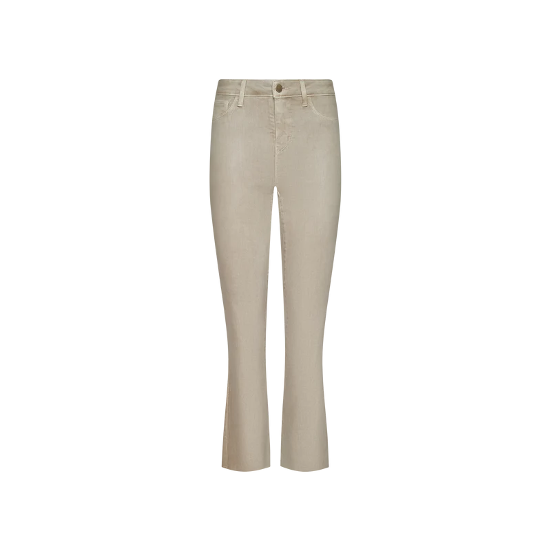 Kendra Coated Cropped Flare Jean