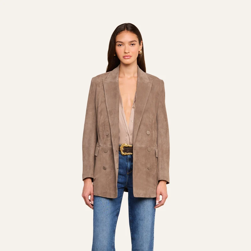 Aimee Oversized Suede Blazer