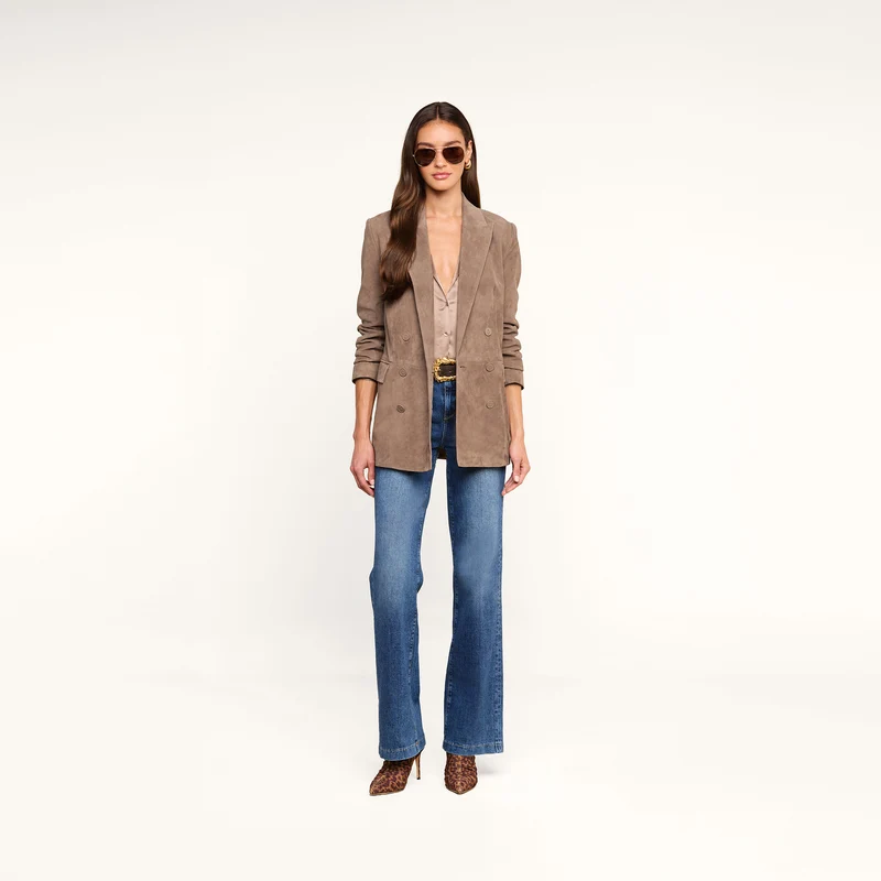 Aimee Oversized Suede Blazer