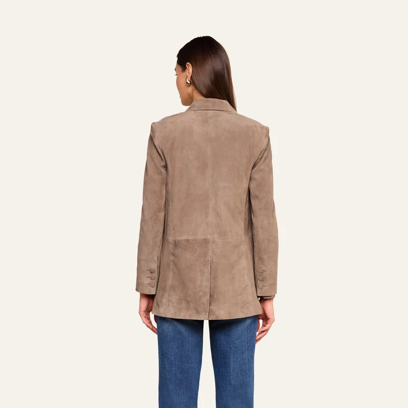 Aimee Oversized Suede Blazer