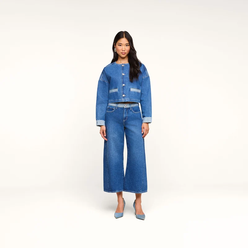 Bronte Cropped Wide-Leg Jean