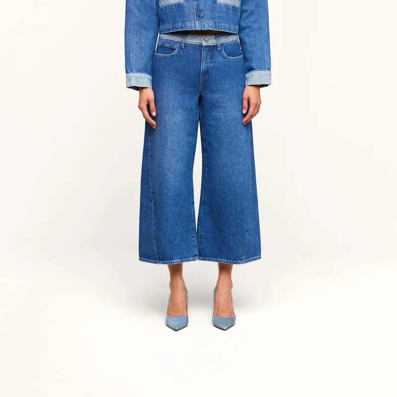 Bronte Cropped Wide-Leg Jean