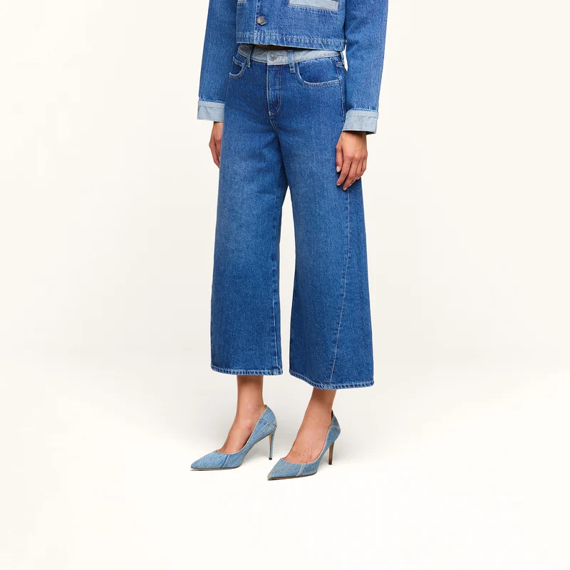 Bronte Cropped Wide-Leg Jean