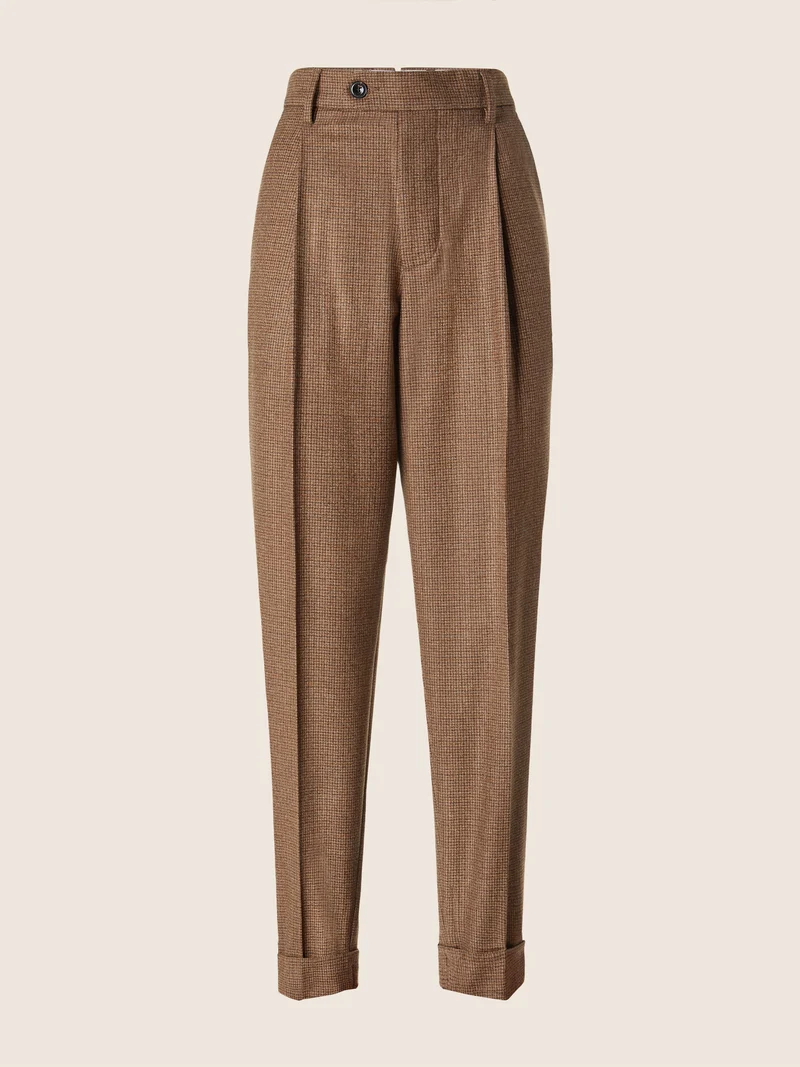 Brian – Micro Check Flannel Pants