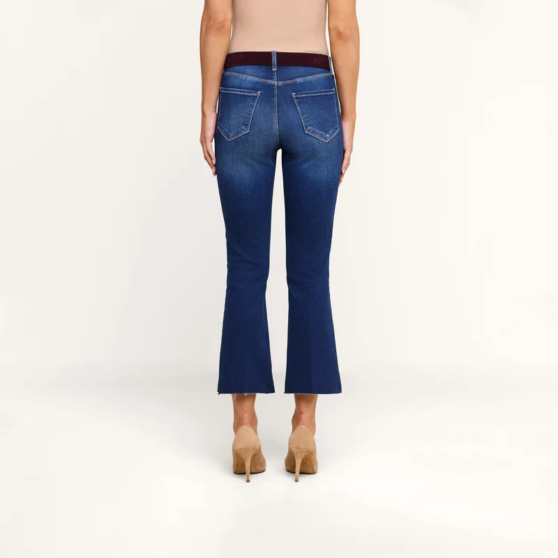 Kendra Cropped Flare Jean